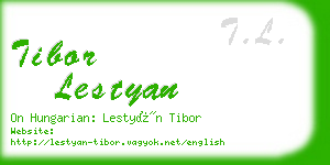 tibor lestyan business card